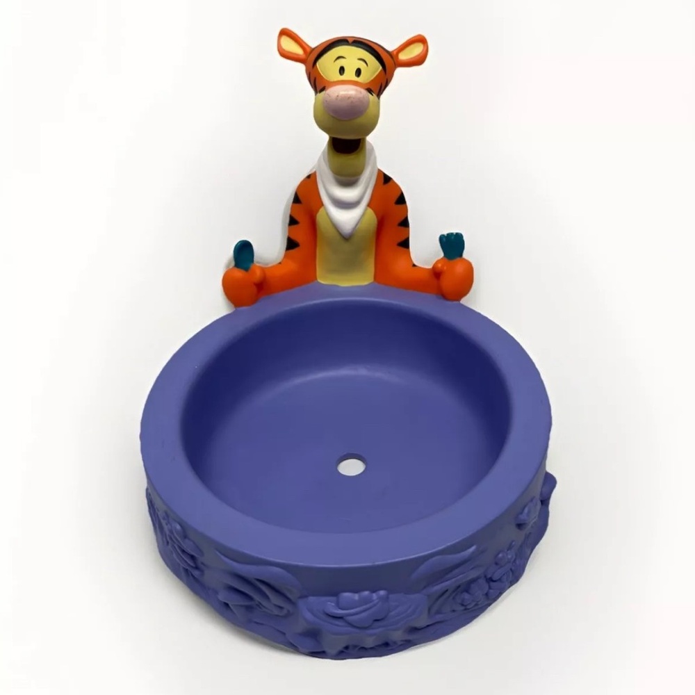 Vintage TIGGER Bowl RARE HTF 90's Applause Winnie the Pooh HOLDER ONLY Snack Pet - Picture 12 of 12